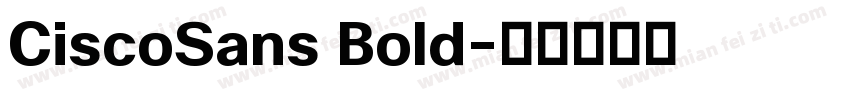 CiscoSans Bold字体转换